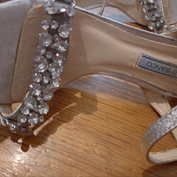 Tony Bianco Silver Kosta Diamente  strap stiletto heel in size 6 - Picture 2 of 9